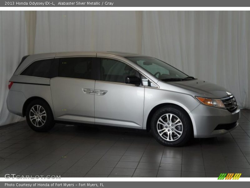 Alabaster Silver Metallic / Gray 2013 Honda Odyssey EX-L