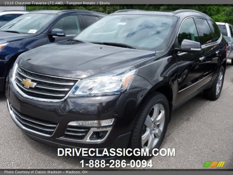 Tungsten Metallic / Ebony 2016 Chevrolet Traverse LTZ AWD