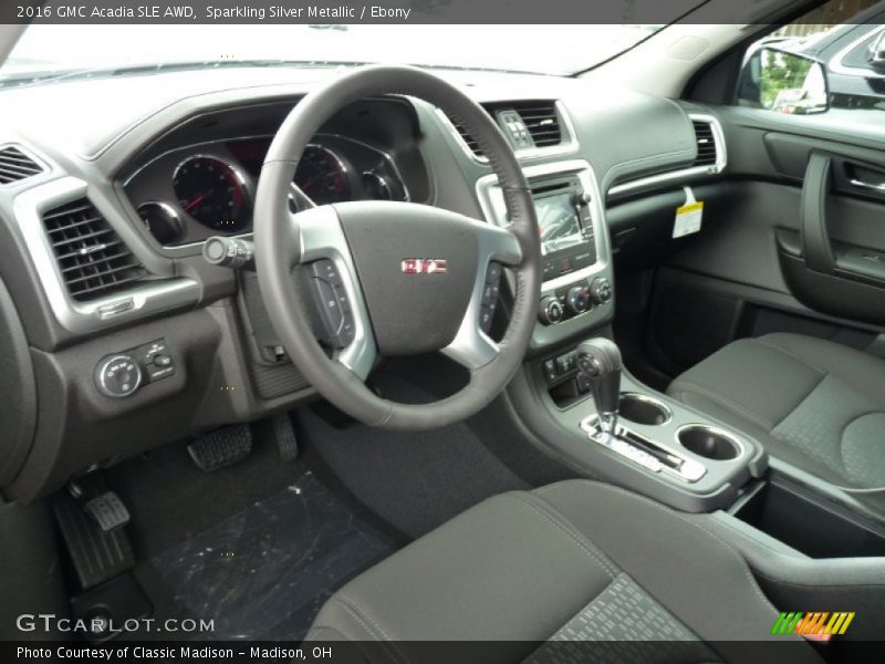 Sparkling Silver Metallic / Ebony 2016 GMC Acadia SLE AWD