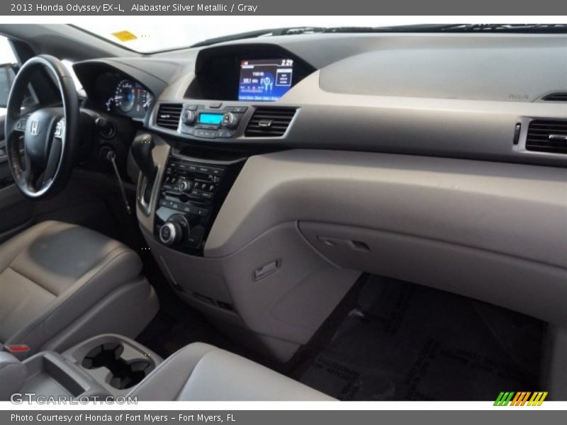 Alabaster Silver Metallic / Gray 2013 Honda Odyssey EX-L