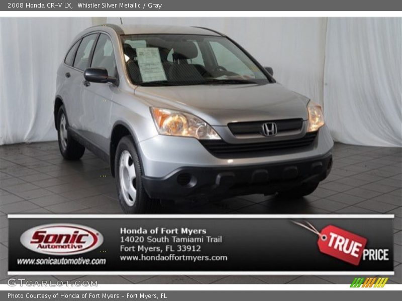 Whistler Silver Metallic / Gray 2008 Honda CR-V LX