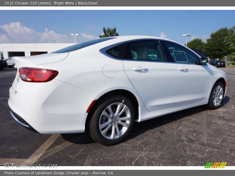 Bright White / Black/Linen 2015 Chrysler 200 Limited