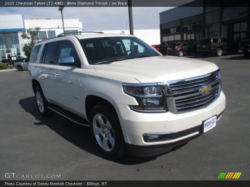 White Diamond Tricoat / Jet Black 2015 Chevrolet Tahoe LTZ 4WD