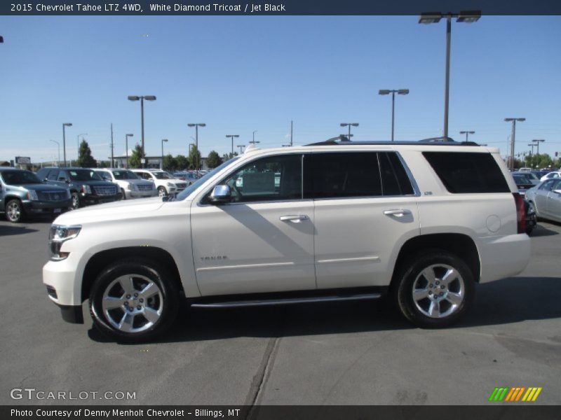 White Diamond Tricoat / Jet Black 2015 Chevrolet Tahoe LTZ 4WD