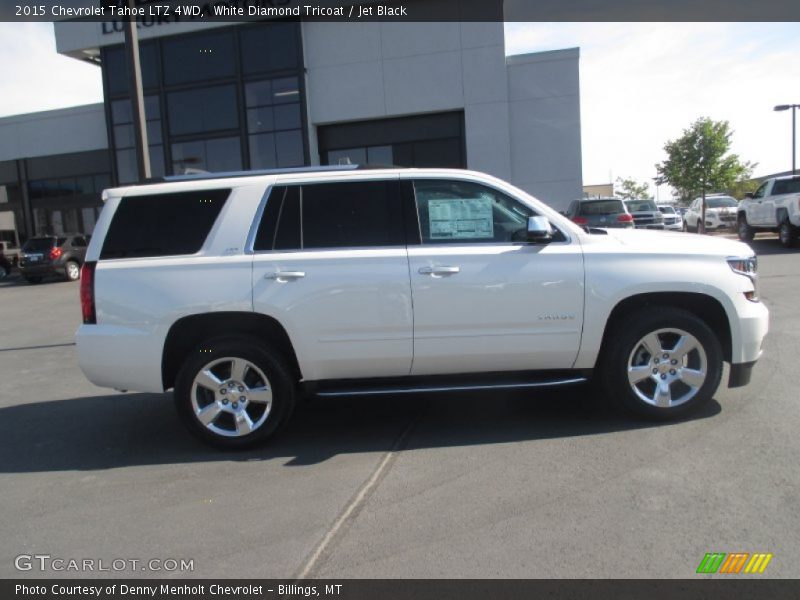 White Diamond Tricoat / Jet Black 2015 Chevrolet Tahoe LTZ 4WD