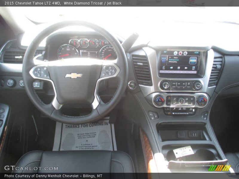 White Diamond Tricoat / Jet Black 2015 Chevrolet Tahoe LTZ 4WD