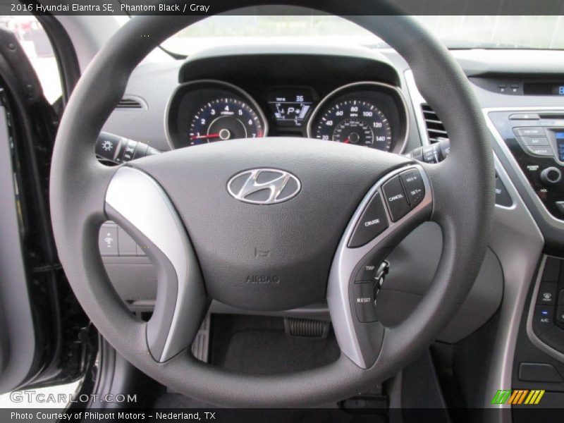 Phantom Black / Gray 2016 Hyundai Elantra SE