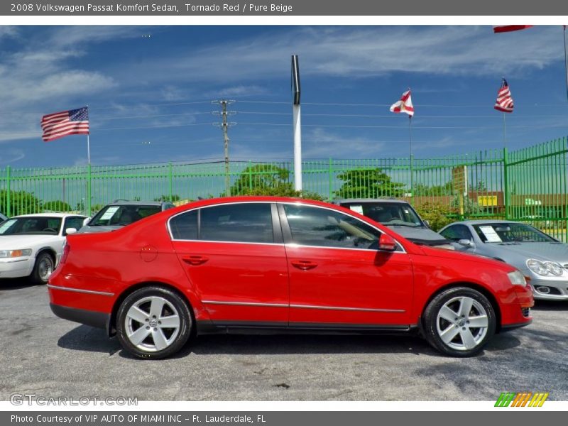 Tornado Red / Pure Beige 2008 Volkswagen Passat Komfort Sedan