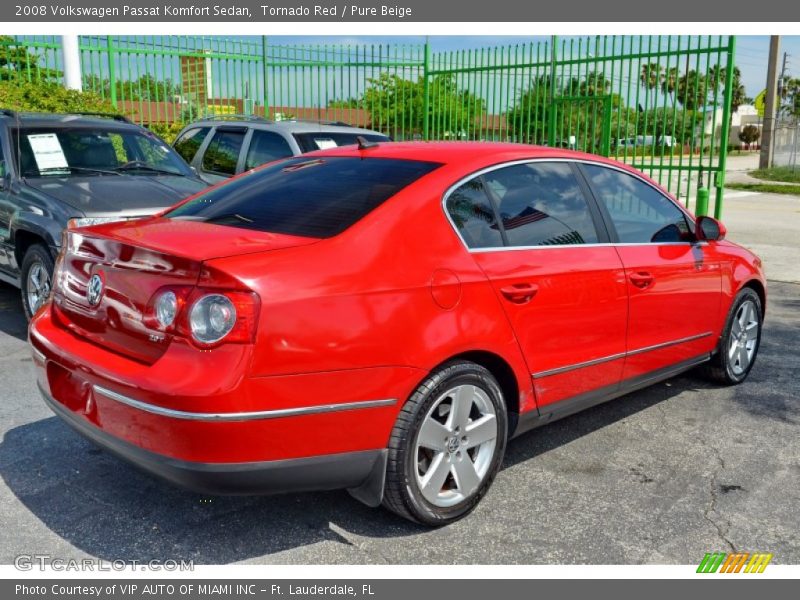Tornado Red / Pure Beige 2008 Volkswagen Passat Komfort Sedan