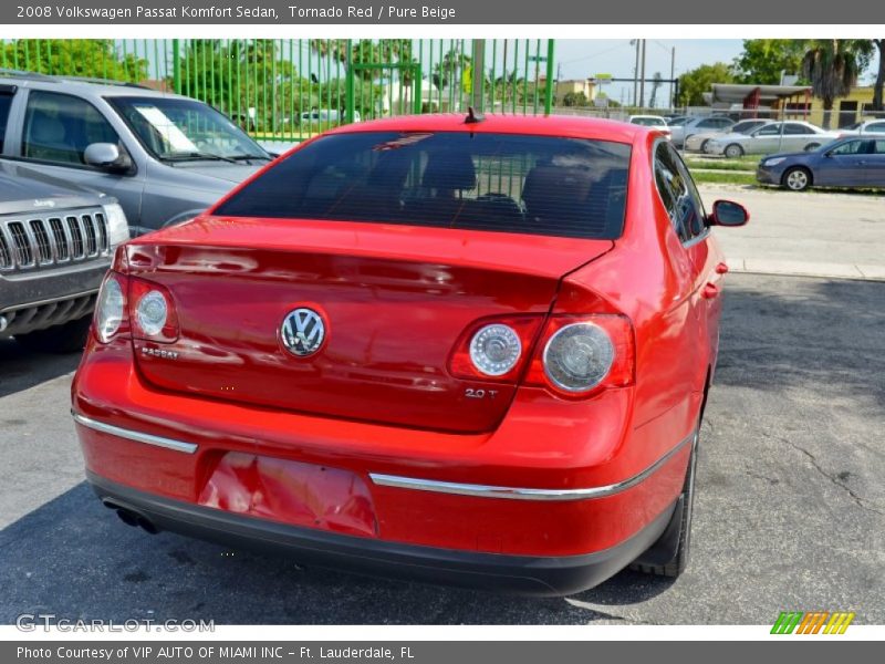 Tornado Red / Pure Beige 2008 Volkswagen Passat Komfort Sedan