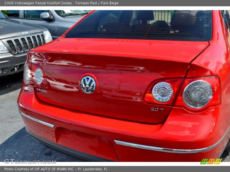 Tornado Red / Pure Beige 2008 Volkswagen Passat Komfort Sedan
