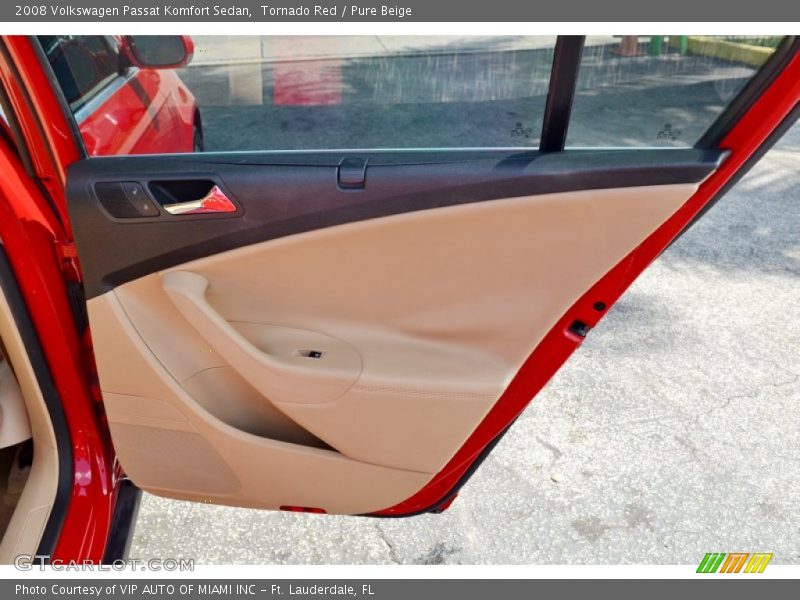Tornado Red / Pure Beige 2008 Volkswagen Passat Komfort Sedan