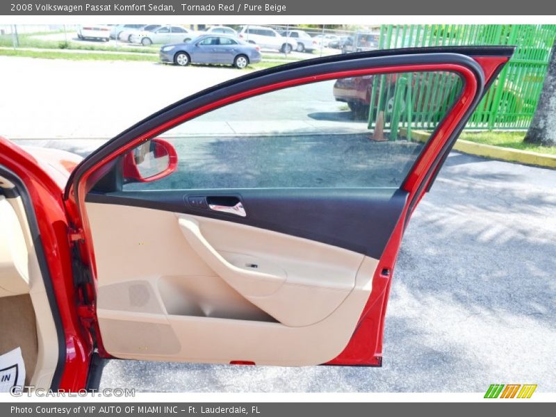 Tornado Red / Pure Beige 2008 Volkswagen Passat Komfort Sedan