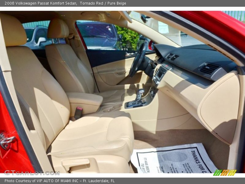 Tornado Red / Pure Beige 2008 Volkswagen Passat Komfort Sedan