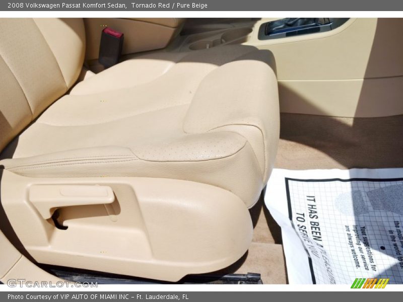 Tornado Red / Pure Beige 2008 Volkswagen Passat Komfort Sedan