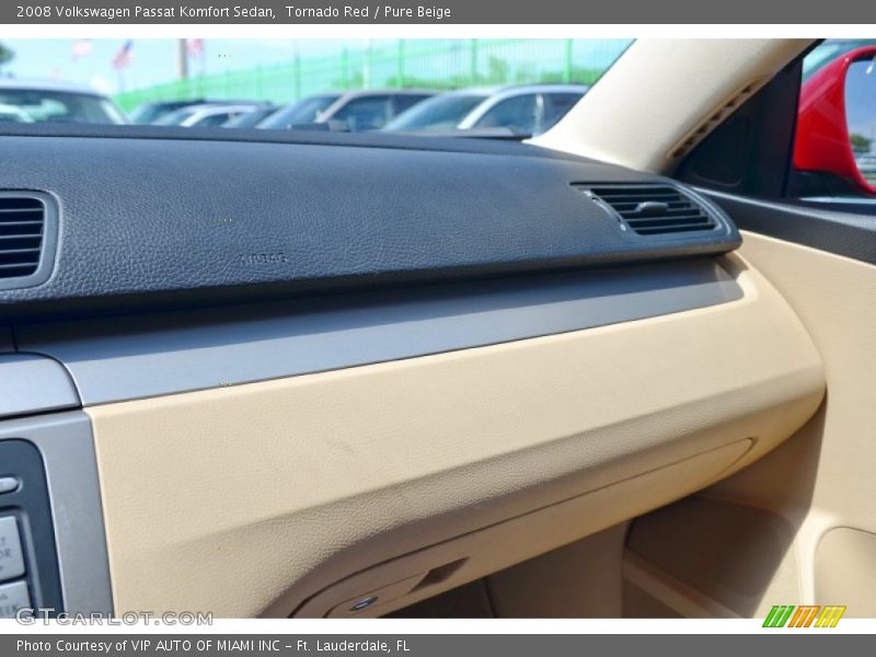 Tornado Red / Pure Beige 2008 Volkswagen Passat Komfort Sedan