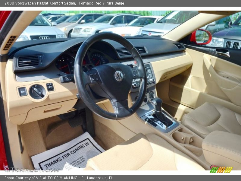 Tornado Red / Pure Beige 2008 Volkswagen Passat Komfort Sedan