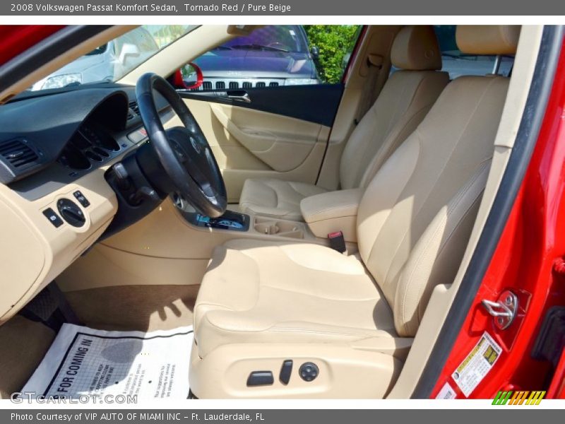Tornado Red / Pure Beige 2008 Volkswagen Passat Komfort Sedan