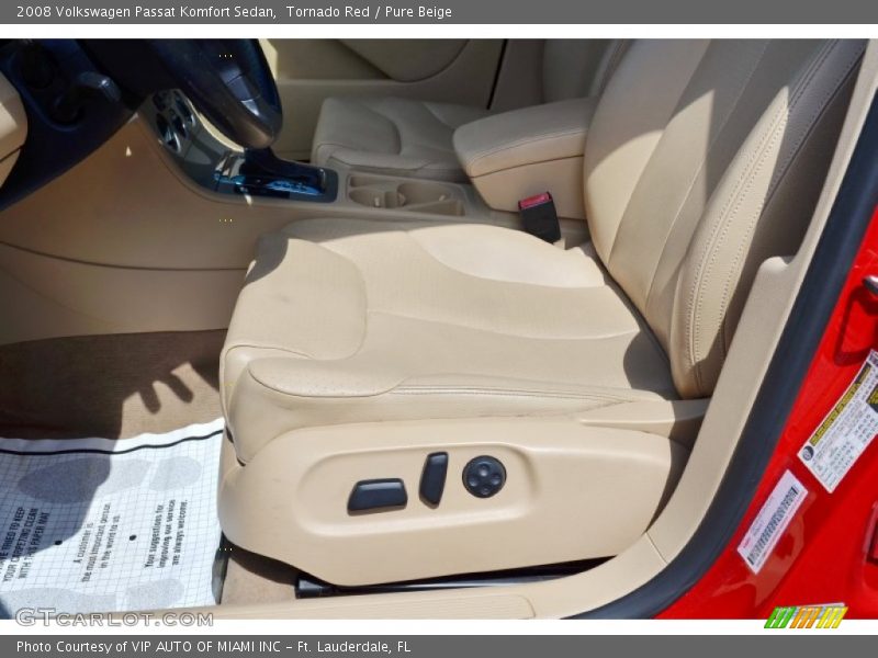 Tornado Red / Pure Beige 2008 Volkswagen Passat Komfort Sedan