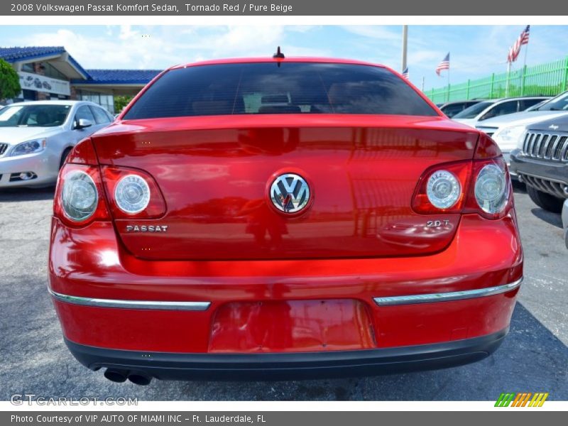 Tornado Red / Pure Beige 2008 Volkswagen Passat Komfort Sedan