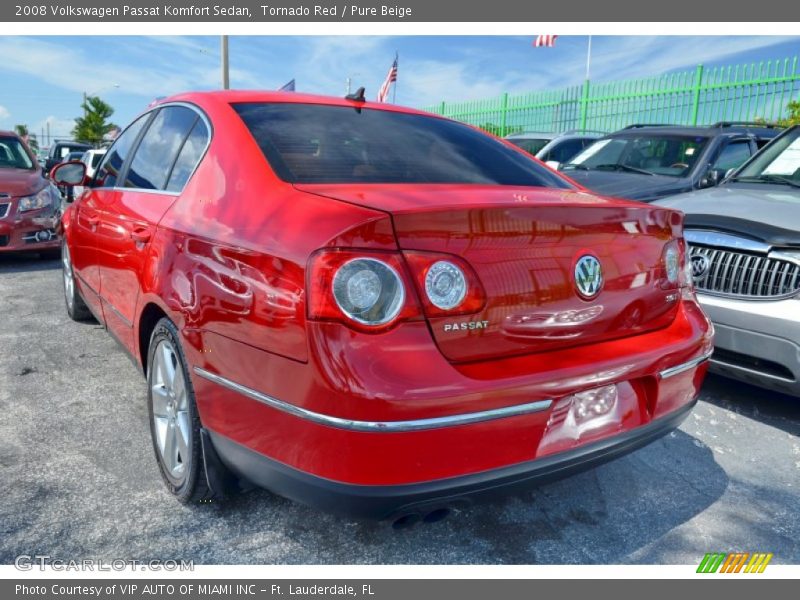 Tornado Red / Pure Beige 2008 Volkswagen Passat Komfort Sedan