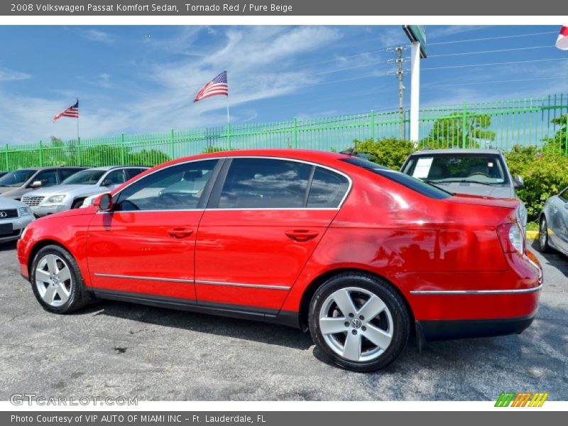 Tornado Red / Pure Beige 2008 Volkswagen Passat Komfort Sedan