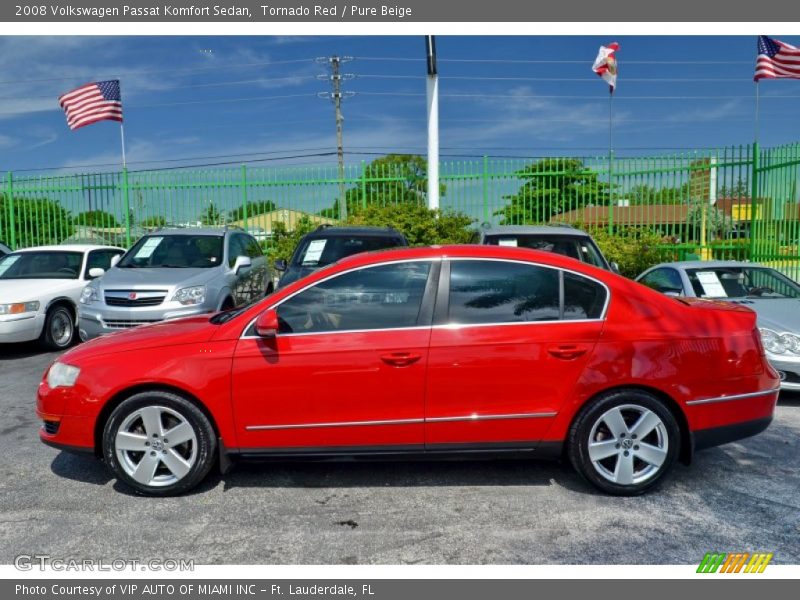 Tornado Red / Pure Beige 2008 Volkswagen Passat Komfort Sedan
