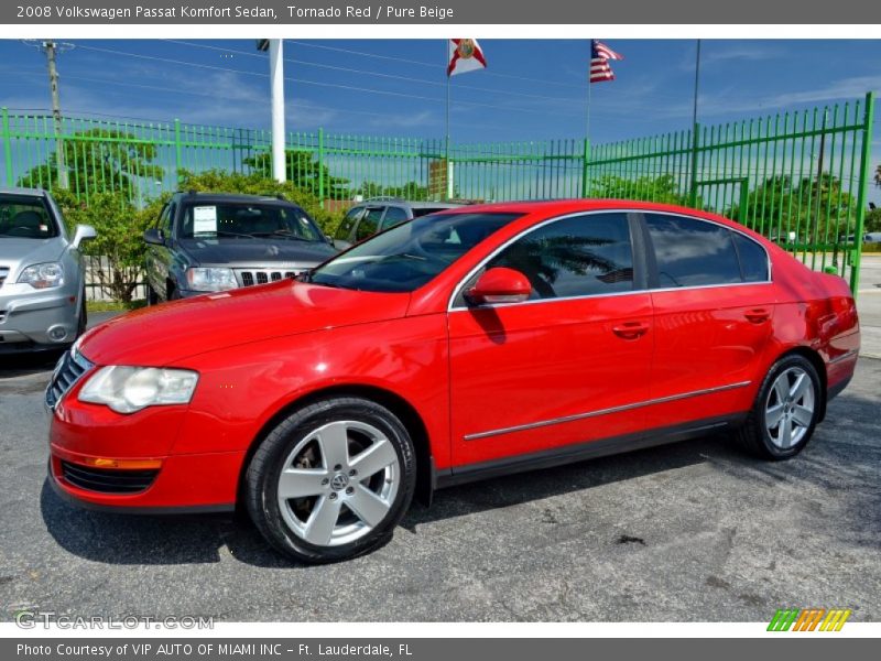 Tornado Red / Pure Beige 2008 Volkswagen Passat Komfort Sedan
