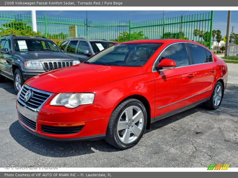 Tornado Red / Pure Beige 2008 Volkswagen Passat Komfort Sedan