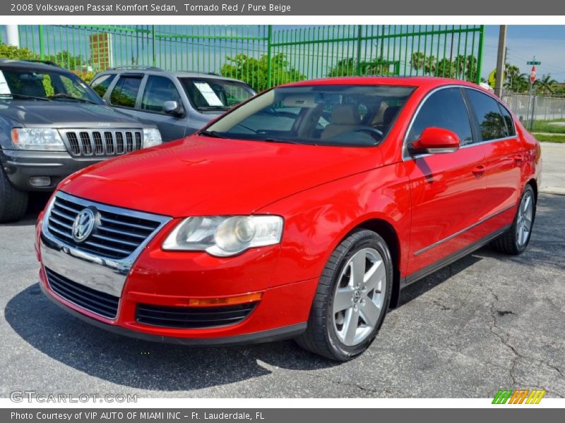 Tornado Red / Pure Beige 2008 Volkswagen Passat Komfort Sedan