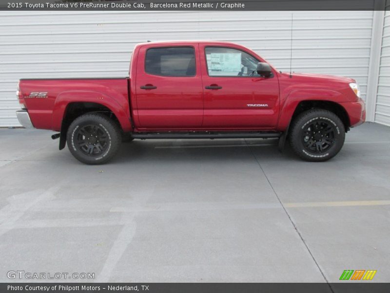 Barcelona Red Metallic / Graphite 2015 Toyota Tacoma V6 PreRunner Double Cab
