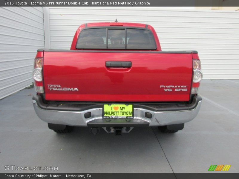Barcelona Red Metallic / Graphite 2015 Toyota Tacoma V6 PreRunner Double Cab