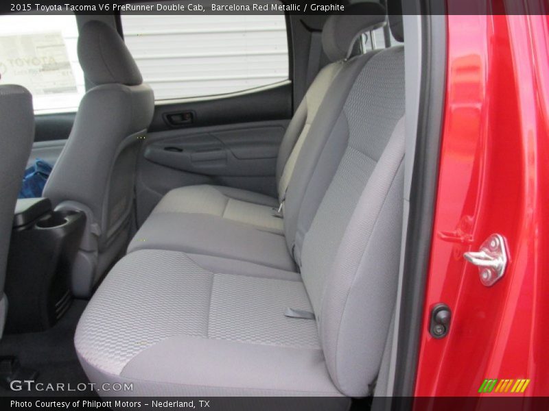 Rear Seat of 2015 Tacoma V6 PreRunner Double Cab