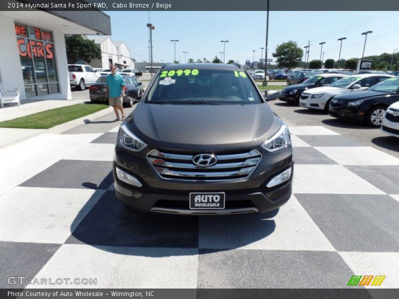 Cabo Bronze / Beige 2014 Hyundai Santa Fe Sport FWD