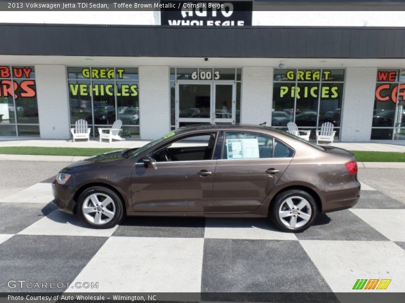 Toffee Brown Metallic / Cornsilk Beige 2013 Volkswagen Jetta TDI Sedan