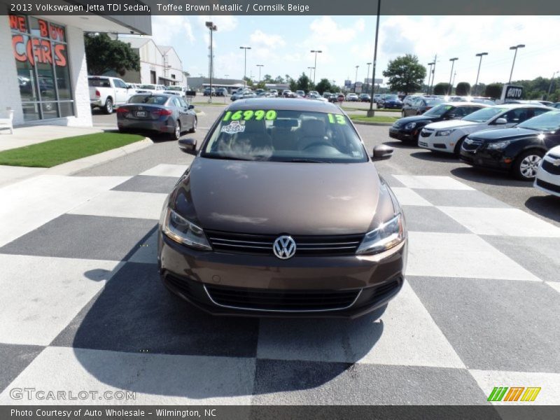 Toffee Brown Metallic / Cornsilk Beige 2013 Volkswagen Jetta TDI Sedan