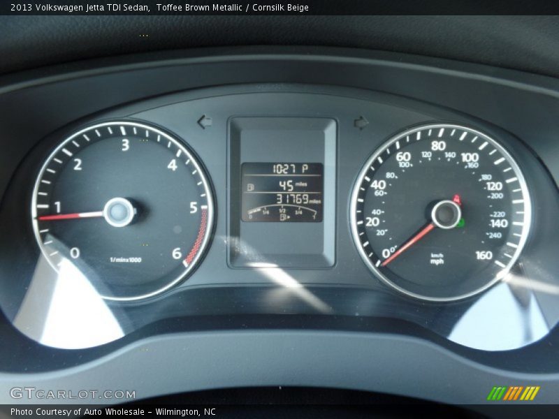 Toffee Brown Metallic / Cornsilk Beige 2013 Volkswagen Jetta TDI Sedan