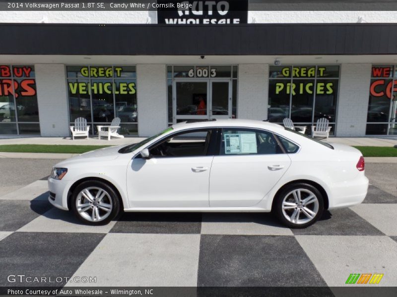 Candy White / Cornsilk Beige 2014 Volkswagen Passat 1.8T SE