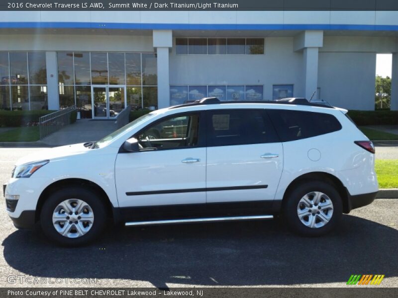Summit White / Dark Titanium/Light Titanium 2016 Chevrolet Traverse LS AWD