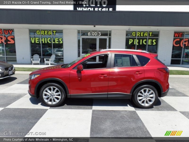 Soul Red Metallic / Black 2015 Mazda CX-5 Grand Touring