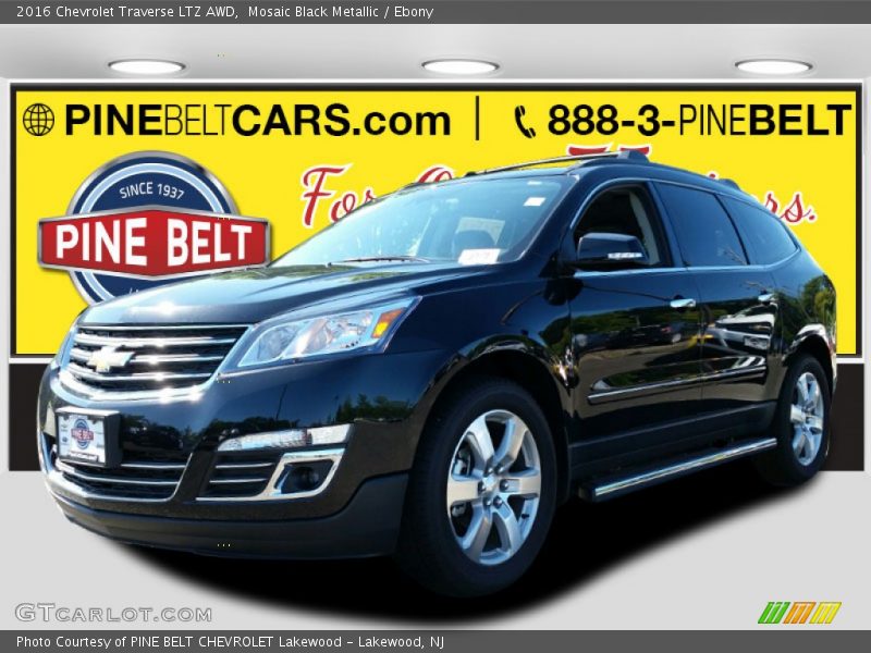 Mosaic Black Metallic / Ebony 2016 Chevrolet Traverse LTZ AWD