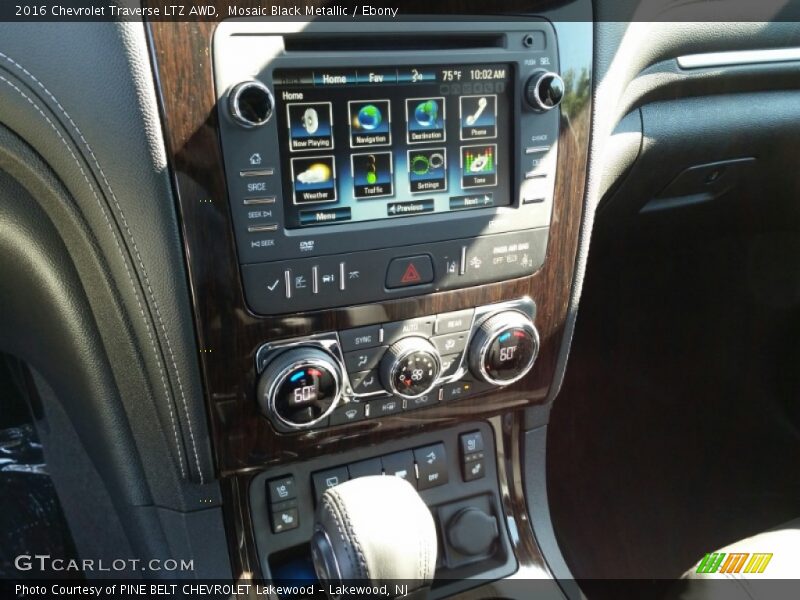 Controls of 2016 Traverse LTZ AWD