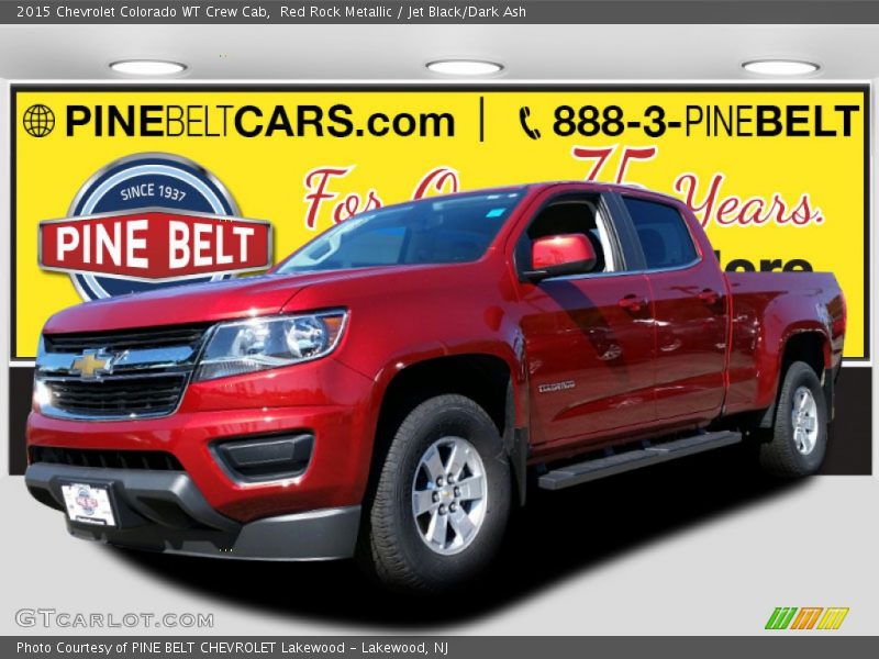 Red Rock Metallic / Jet Black/Dark Ash 2015 Chevrolet Colorado WT Crew Cab