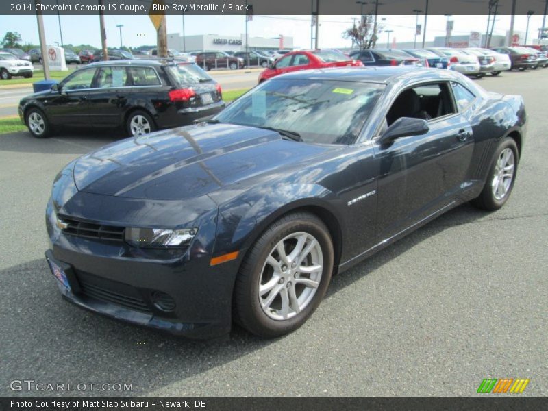 Blue Ray Metallic / Black 2014 Chevrolet Camaro LS Coupe