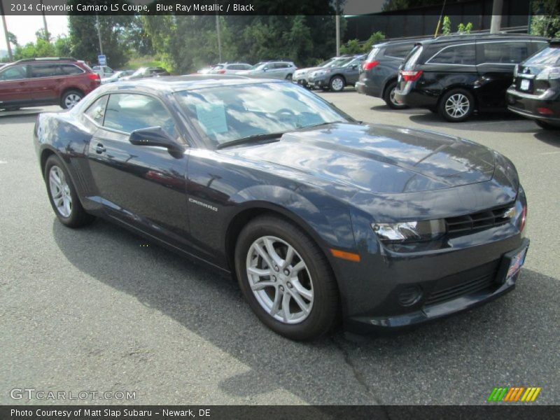 Blue Ray Metallic / Black 2014 Chevrolet Camaro LS Coupe