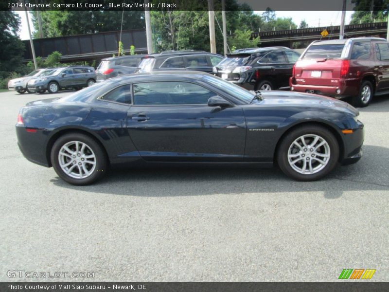 Blue Ray Metallic / Black 2014 Chevrolet Camaro LS Coupe