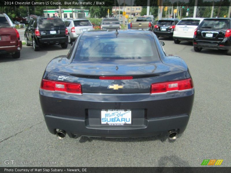 Blue Ray Metallic / Black 2014 Chevrolet Camaro LS Coupe