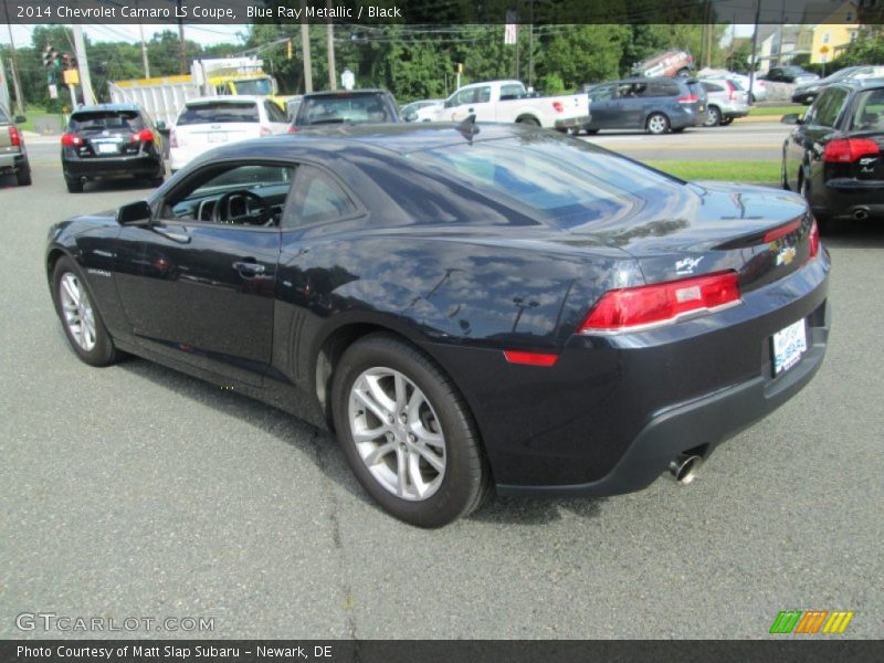 Blue Ray Metallic / Black 2014 Chevrolet Camaro LS Coupe