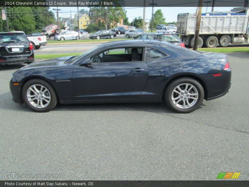 Blue Ray Metallic / Black 2014 Chevrolet Camaro LS Coupe