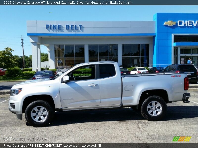 Silver Ice Metallic / Jet Black/Dark Ash 2015 Chevrolet Colorado WT Extended Cab 4WD